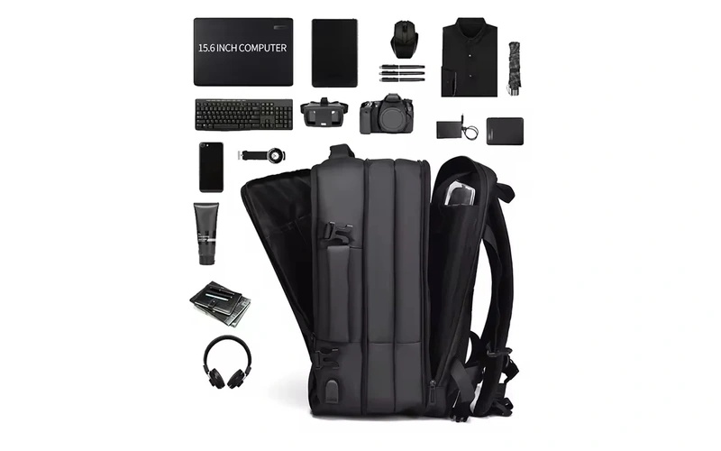 16 inch expandable business backpack with usb port feature 1