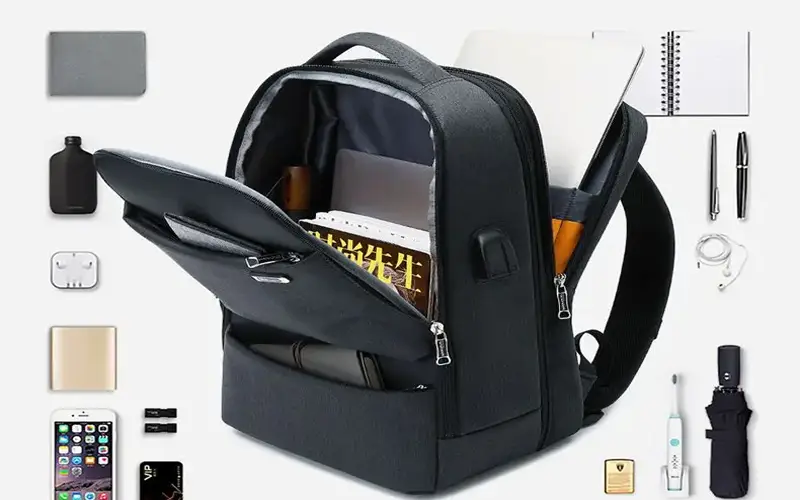 anti theft laptop backpack with usb charging port feature 2