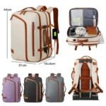 business casual backpack with usb port and anti theft zippers banner banner 3