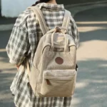 corduroy velvet backpack for students banner 4