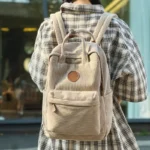 corduroy velvet backpack for students banner 6