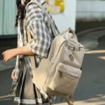 corduroy velvet backpack for students banner 8