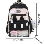 cute cartoon puppy backpack with transparent window banner 3
