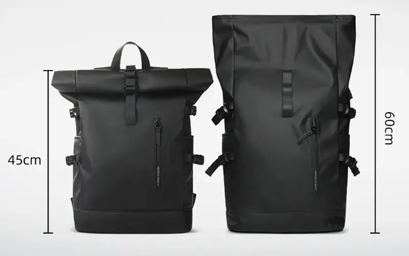 expandable waterproof travel backpack with usb port feature 1