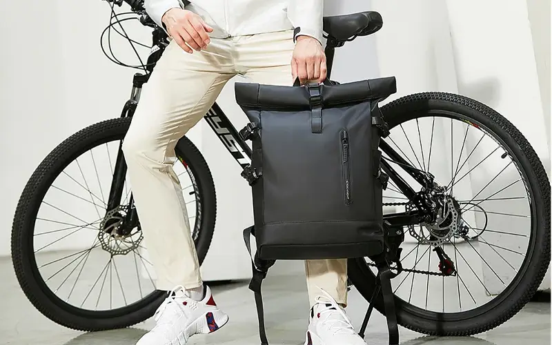 expandable waterproof travel backpack with usb port feature 2