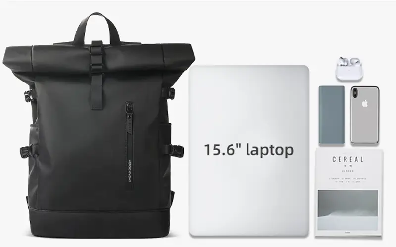 expandable waterproof travel backpack with usb port feature 3