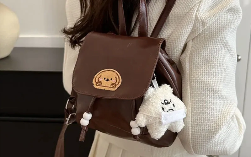 Korean Girl Vintage Fashion Backpack