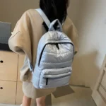 large capacity winter puffer school backpack banner banner 13