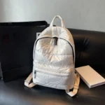 large capacity winter puffer school backpack banner banner 9