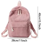 personalized corduroy anti theft school backpack for teenagers banner banner 5