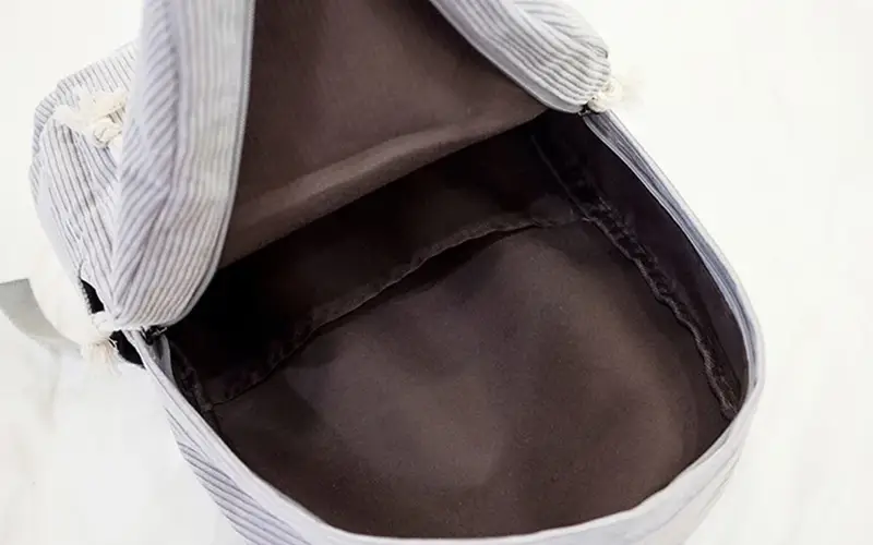 personalized corduroy anti theft school backpack for teenagers feature 1