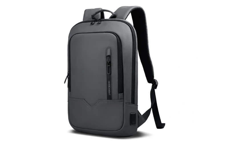 slim 15 6 inch waterproof laptop backpack with usb port feature 1