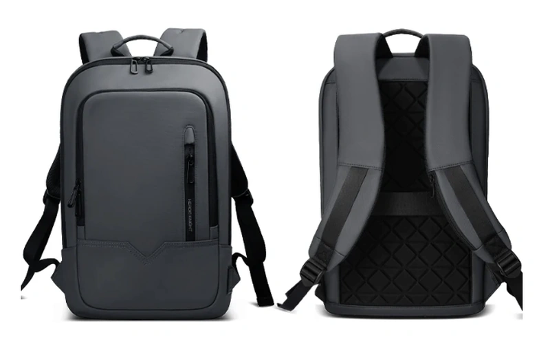 slim 15 6 inch waterproof laptop backpack with usb port feature 3