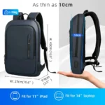 slim 15.6 inch waterproof laptop backpack with usb port banner 4
