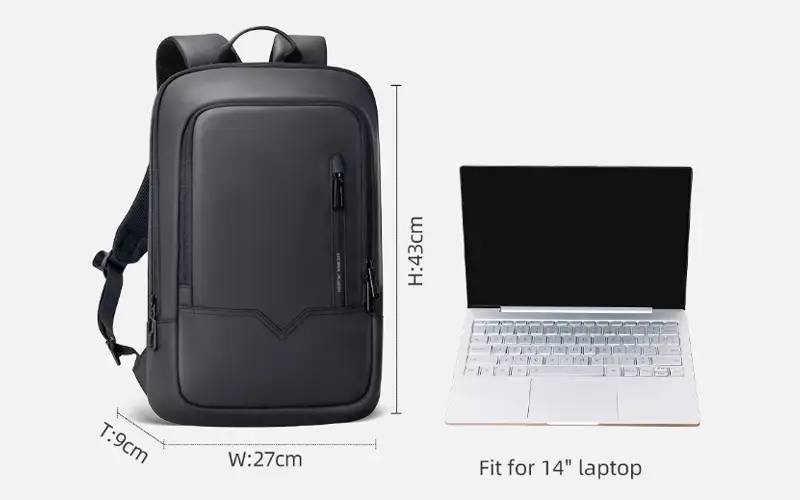 waterproof 14 inch business backpack feature 2