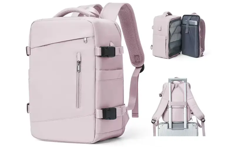 women nylon backpack for travel cabin baggage feature 3